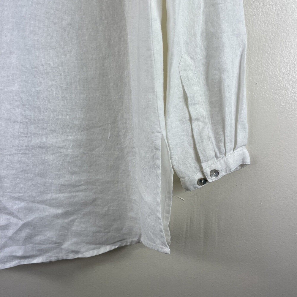 Tori Richard Honolulu White‎ Linen Shirt - Picture 11 of 13